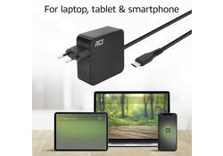 Laptop Oplader ACT USB-C Power Delivery 65W 2mtr