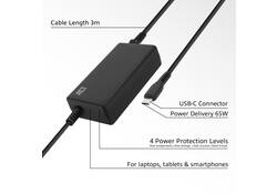 Laptop Oplader ACT USB-C Power Delivery 65W 3mtr