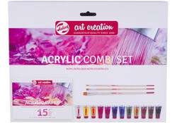 Schilderset Talens Art Creation acrylverf à 16-delig roze
