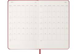 Agenda 2026 Moleskine 12M Planner Weekly 7dagen/1pagina large hc scarlet red