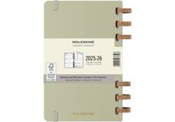 Agenda 2025/2026 Moleskine 12M Academic Weekly 7d/1p Myrtle large kiwi