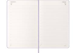 Agenda 2026 Moleskine 12M Planner Daily 1dag/1pagina large hc pastel lilac