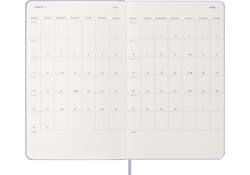 Agenda 2026 Moleskine 12M Planner Daily 1dag/1pagina large hc pastel lilac