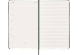 Agenda 2026 Moleskine 12M Planner Weekly 7dagen/1pagina large hc myrtle green