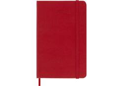 Agenda 2026 Moleskine 12M Planner Weekly 7dagen/1pagina pocket hc scarlet red