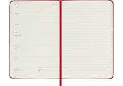 Agenda 2026 Moleskine 12M Planner Weekly 7dagen/1pagina pocket hc scarlet red