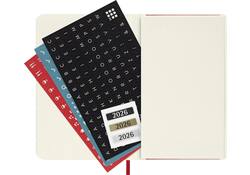 Agenda 2026 Moleskine 12M Planner Weekly 7dagen/1pagina pocket sc scarlet red
