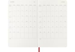 Agenda 2026 Moleskine 12M Planner Weekly 7dagen/1pagina large sc scarlet red