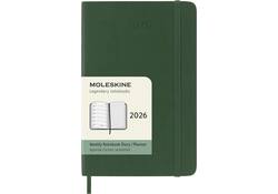 Agenda 2026 Moleskine 12M Planner Weekly 7dagen/1pagina pocket sc myrtle green