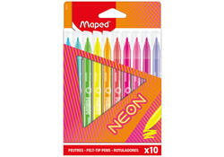 Viltstift Maped Neon set à 10 kleuren