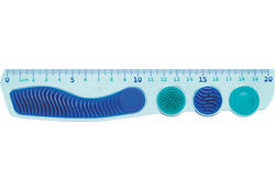 Liniaal Maped Kidy Learn Concentration 20 cm blauw