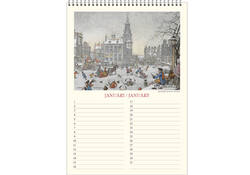 Verjaardagskalender Anton Pieck Zicht op haven A4
