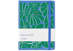 Notitieboek A5 blauw/groen A Journal lijn