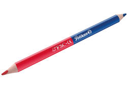 Potlood Pelikan 3mm rood/blauw