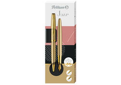 Schrijfset Pelikan Jazz Noble Elegance K36+P36 medium gold