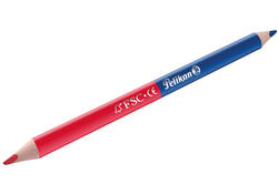 Potlood Pelikan 3mm rood/blauw 2 stuks