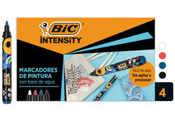 Paintmarker Bic Intensity assorti 4 stuks
