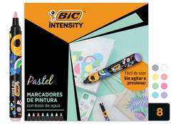 Paintmarker Bic Intensity pastel assorti 8 stuks