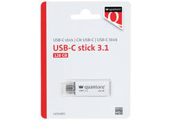 USB-stick Quantore USB-C 128GB 3.1 zilver