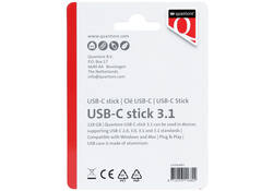 USB-stick Quantore USB-C 128GB 3.1 zilver