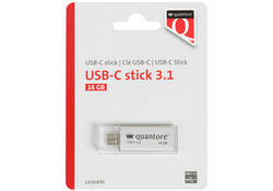 USB-stick Quantore USB-C 16GB 3.1 zilver