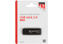 USB-stick Quantore 16GB 2.0 zwart