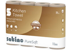 Keukenrol Satino PureSoft 3-laags 4x64 vel naturel 175890