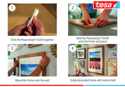 Kleefstip tesa&nbsp;Powerstrips&nbsp;Click Medium 16 paar wit
