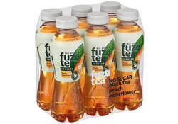 Frisdrank Fuze Tea peach elderflower suikervrij fles 400ml