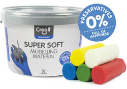Klei Creall supersoft rood/blauw/groen/geel/wit 1750gram