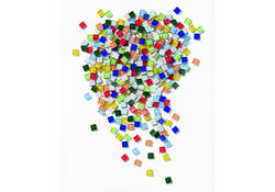 Mozaieksteentjes Folia 10x10mm glas basis assorti