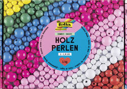 Houten kralen Folia 1000 gram assorti