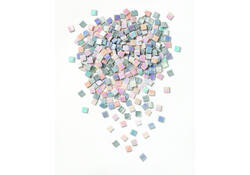 Mozaieksteentjes Folia 10x10mm glas iriserend