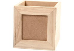 Pennenbakje Creativ Company 10x10x10cm hout