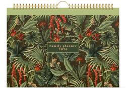 Familiekalender 2026 Lannoo 310x220 Botanic 7dagen/1pagina wit groen