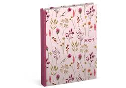 Agenda 2026 Lannoo pocket Flowers Bouquet 7dagen/2pagina's roze