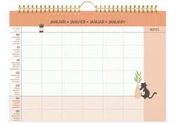 Familiekalender 2026 Lannoo 310x220 Cats 7dagen/1pagina