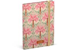Agenda 2026 Lannoo 120x160 Exotic palms 7dagen/2pagina's roze