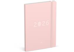 Agenda 2026 Lannoo bureau A5 QC Colour 7dagen/2pagina's roze