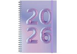 Familiekalender 2026 Lannoo A5 Bubblicious 7d/2p lila