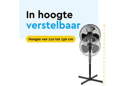 Statiefventilator BRASQ F300 Ø 40cm zwart
