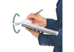 Notitieboek Leitz Office A5 lijn 180 pagina's 80gr grijs grijs