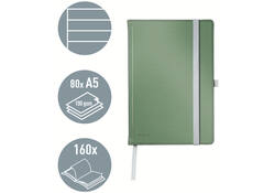 Notitieboek Leitz Style A5 lijn 160 pagina's 100gr groen