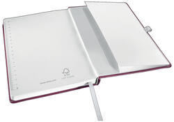 Notitieboek Leitz Style A5 lijn 160 pagina's 100gr rood