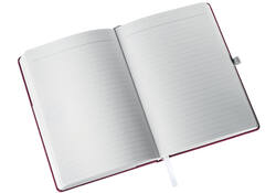 Notitieboek Leitz Style A5 lijn 160 pagina's 100gr rood