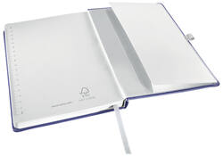 Notitieboek Leitz Style A5 lijn 160 pagina's 100gr blauw