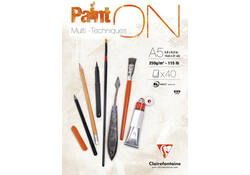 Tekenblok Clairefontaine Paint On A5 40 vel 250gr