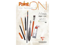 Tekenblok Clairefontaine Paint On A4 40 vel 250gr