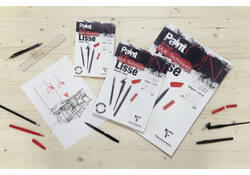 Tekenblok Clairefontaine Paint On A4 glad 25 vel 250gr wit