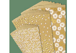 Cadeauzak Clairefontaine 12x24x4.5cm kraft golven 50 stuks